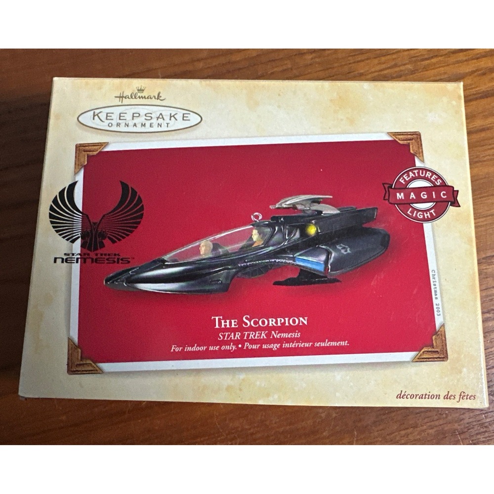 Hallmark Keepsake | The Scorpion Star Trek Nemesis Magic Light 2003 Ornament NEW